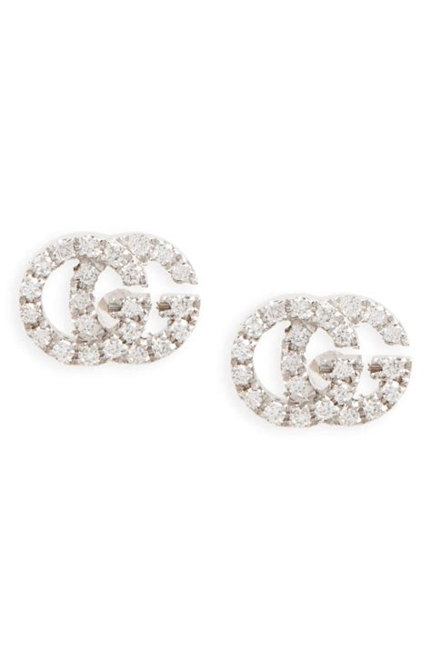 gucci g stud earrings|gucci men's diamond stud earrings.